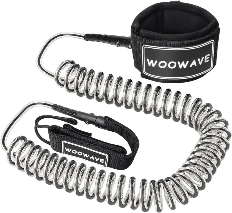 WOOWAVE حبل قفز لوح التجديف الممتاز 8/10 أقدام مع حافظة مقاومة للماء للهاتف - Image 1