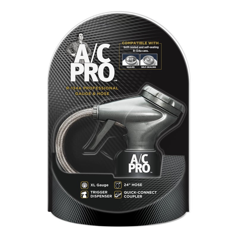 A/C Pro عداد ومجموعة خرطوم مكيف الهواء من InterDynamics بواسطة InterDynamics AC Pro لقياس وإعادة شحن مكيف الهواء للسيارات والشاحنات 24 بوصة خرطوم - Image 3