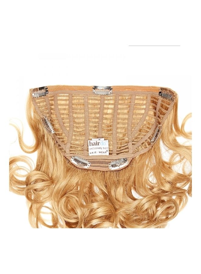 NIBEMINENT Medium Wavy Natural Hair Extension Golden Blonde 17inch - Image 2