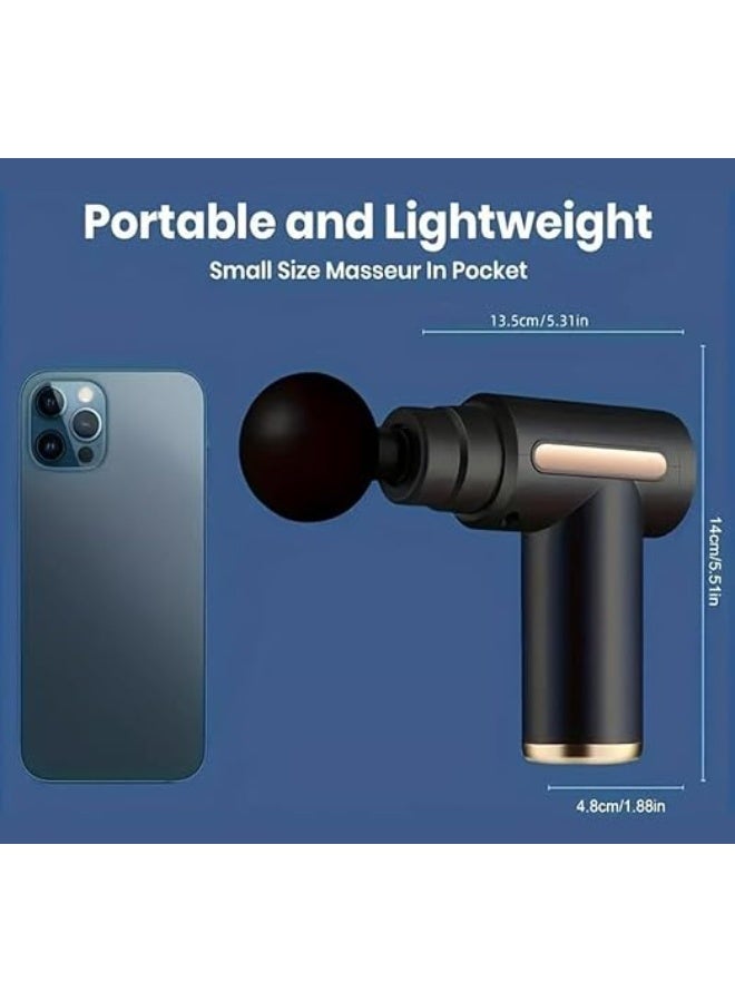 Portable Deep Tissue Massage Gun for Pain Relief – Handheld Electric Percussion Muscle Massager Gun for Athletes, Neck, Back, and Full Body Muscle Relaxation, Professional Fascial Massage Device - Image 3