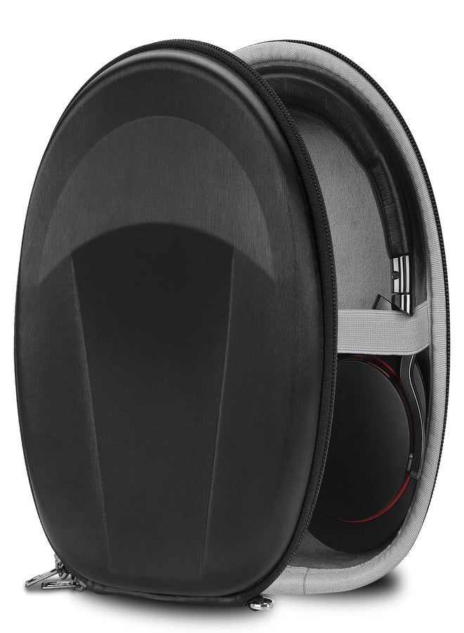 Geekria Shield Headphones Case Compatible with Sony WH-CH720N/CH520/ULT900N, MDRZX750BN, Replacement Protective Hard Shell Travel Carrying Bag with Cable Storage (Black)