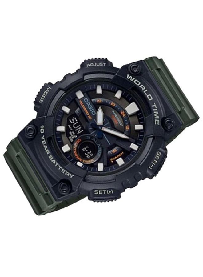 CASIO Resin Analog+Digital Wrist Watch AEQ-110W-3AVDF - Image 3