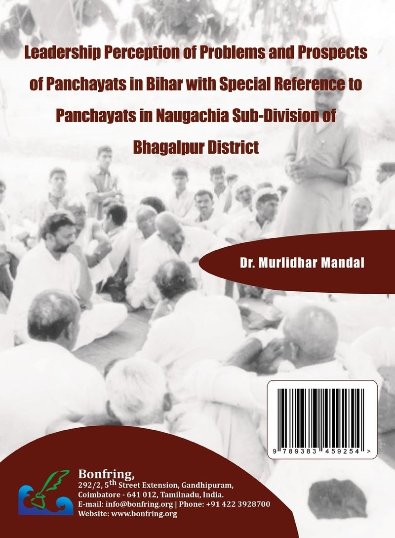 Leadership Perception of Problems and Prospects Of Panchayats in Bihar with Special Reference to Panchayats In Naugachia Sub-Division of Bhagalpur District  - Image 2