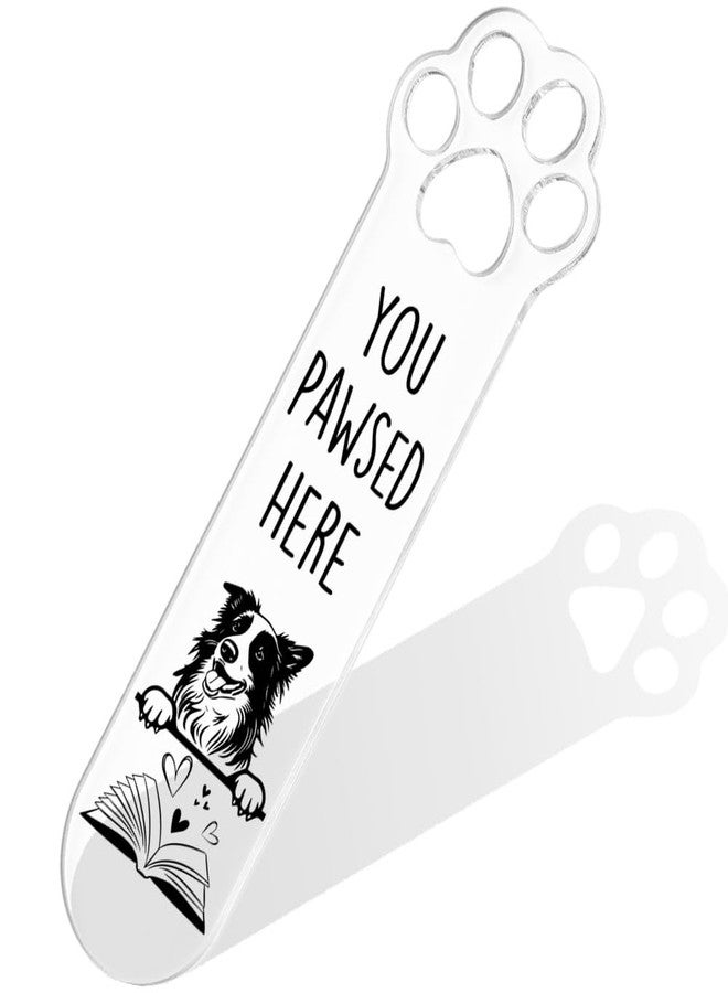 FOKCBOCM Collie Dog Bookmark for Collie Dog Lover Book Lovers Bookworm Bookish Nerd Librarian Teachers Students, Book Club Gifts for Reader Pet Owner Lover, Inspirational Reader Gifts-DYY04 - Image 1