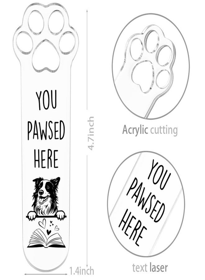 FOKCBOCM Collie Dog Bookmark for Collie Dog Lover Book Lovers Bookworm Bookish Nerd Librarian Teachers Students, Book Club Gifts for Reader Pet Owner Lover, Inspirational Reader Gifts-DYY04 - Image 2