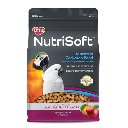 Kaytee Nutri Soft Pet Macaw & Cockatoo Bird Food, 3 Pound - Image 1