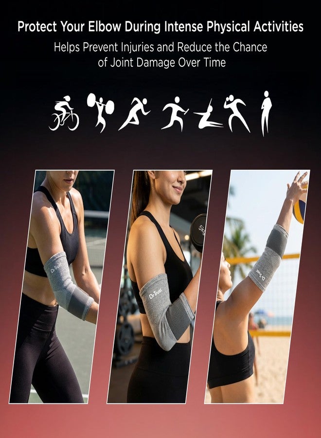 Dr Trust USA 4606 Orthopedic Knitted Elbow Support Sleeve for Men & Women, Compression Elbow Brace for Pain & Stiffness Relief, Injury Prevention, Training, Fitness, Gym, & Weightlifting - X Large (Pack of 1) - Image 3