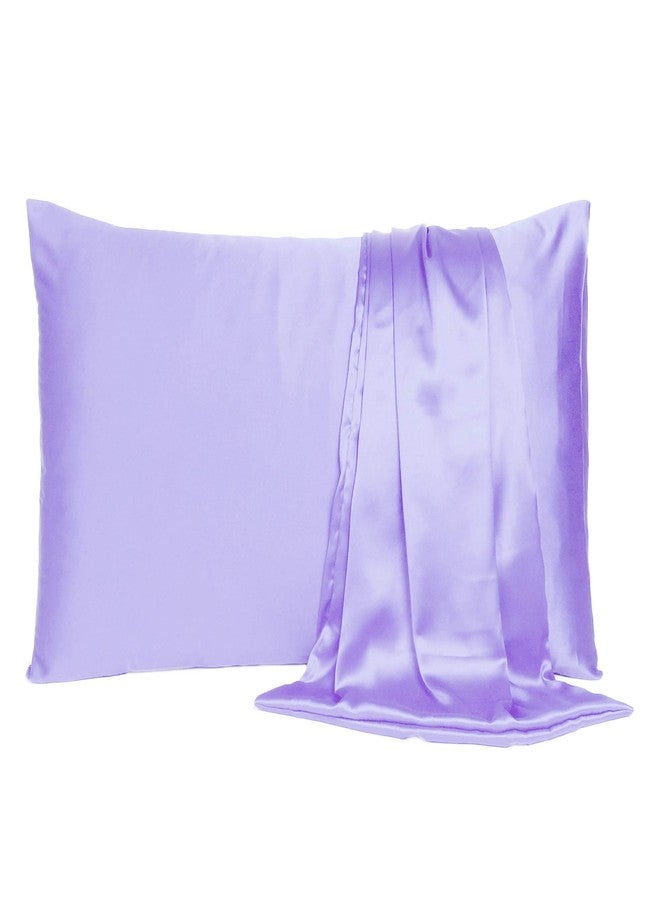 Oussum Satin Silk Pillowcase Pillow Case Covers with Envelop Closure for Hair and Skin Home Bedroom Decor Single Pcs Free scrunchi - Image 1