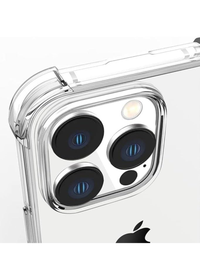 Generic iPhone 16 Pro Clear Back Air Cushion Case – Shockproof Silicone Protective Bumper Shell  - Image 5