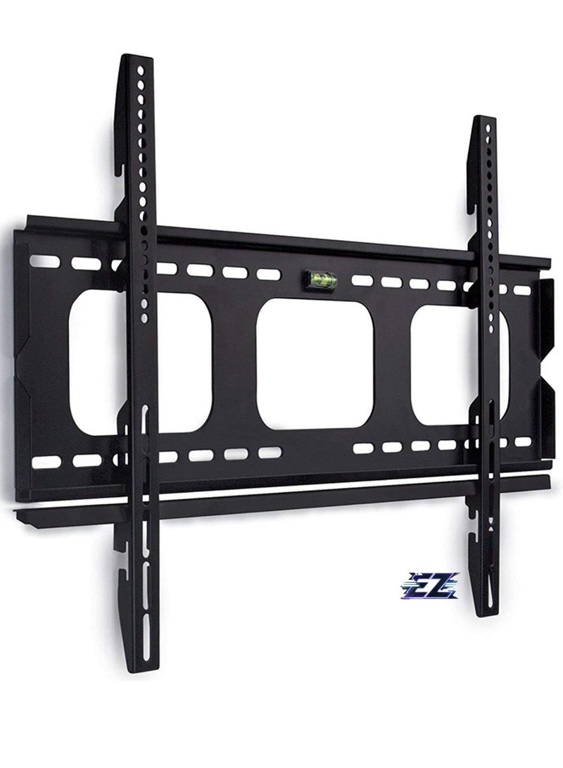 ELTRAZONE Low-Profile TV Wall Mount 1" Slim Fixed Bracket for 32, 40, 42, 48, 49, 50, 51, 52, 55, 60 inch TVs VESA Compatible up to 600 x 400 Black - Image 1