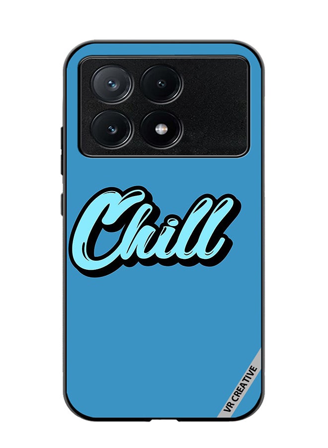VR CREATIVE Protective Case Cover For Xiaomi Poco X6 Pro Chill In Blue Color Design Multicolour - Image 1
