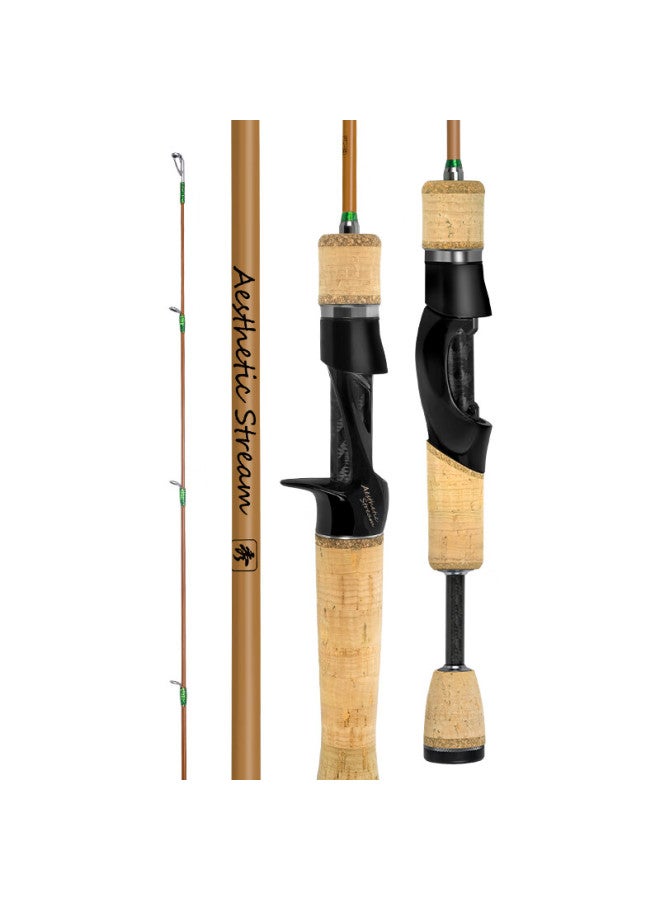 King Lure King Micro Rod Show Creek Horse Mouth Rod Lightweight Stream Soft Action Fishing Rod Single 1.43m Ul Gun Handle - Image 4