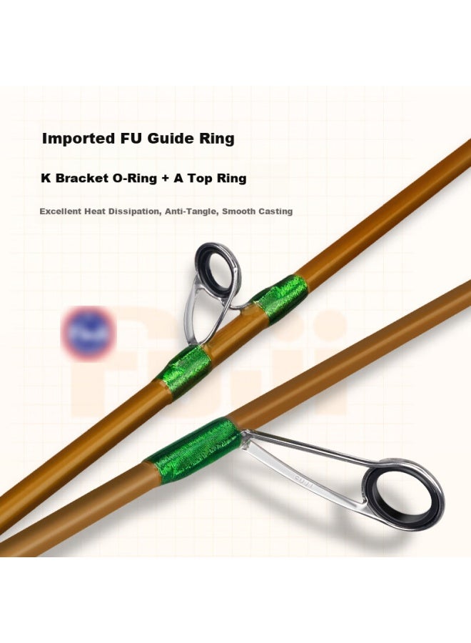 King Lure King Micro Rod Show Creek Horse Mouth Rod Lightweight Stream Soft Action Fishing Rod Single 1.43m Ul Gun Handle - Image 1