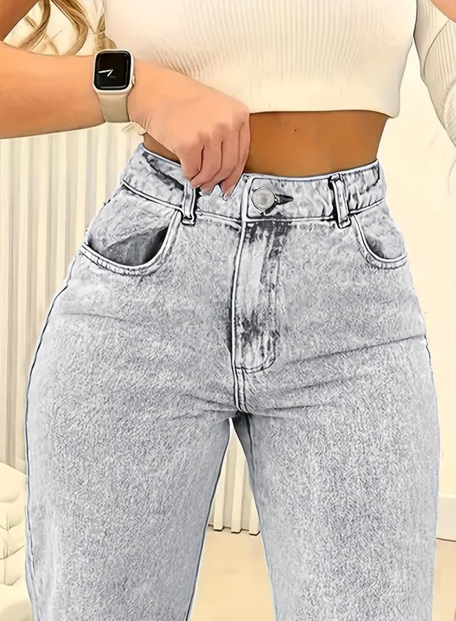 Take Two Women High Rise Straight Leg Jeans - Image 4