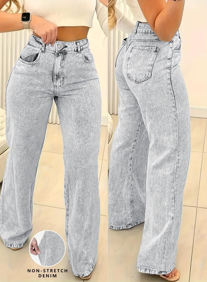 Take Two Women High Rise Straight Leg Jeans - Image 1