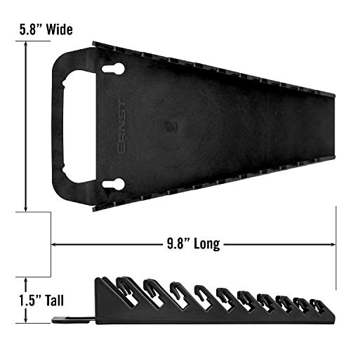 Ernst Manufacturing Gripper Wrench Organizer, 10 Tool, Black - Image 4