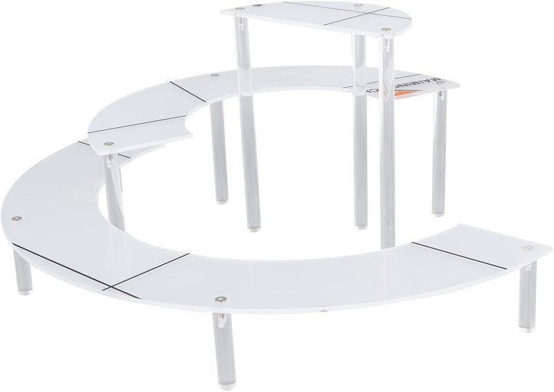 Acrylic 3-Tier Round Display Stand Detachable Clear Riser for Home Salon Store - Image 3