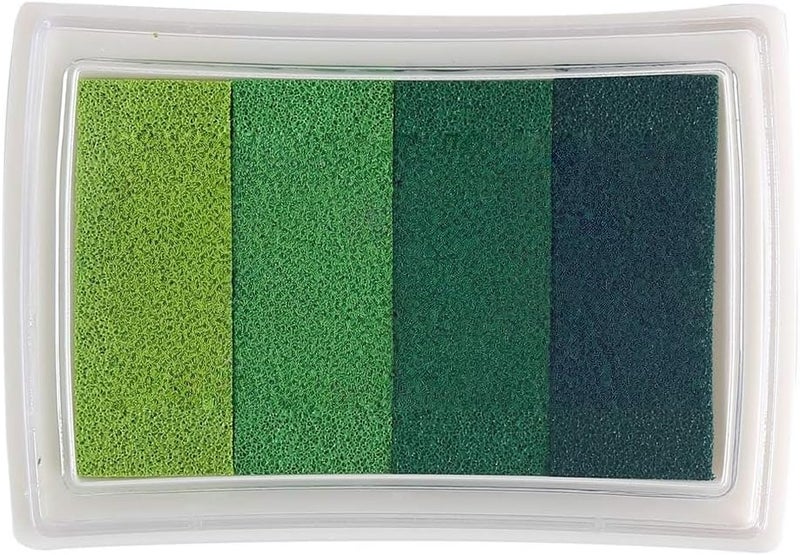 Stamp Ink Pads for Paper Wood Fabric for Finger Paiting Printing (Green)