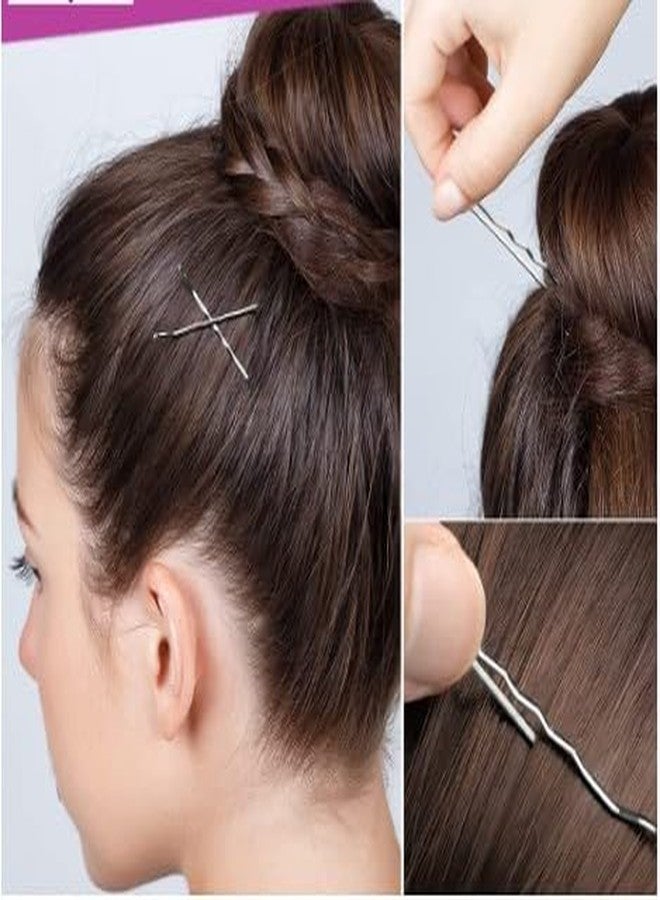 PALMATE Bob Hair Pins for Women & Girls (Pack of 100) 6cm Long | Stylish Bob Hairpins for Hairstyling | Hair Styling Accessories Clips (Black) - Image 2