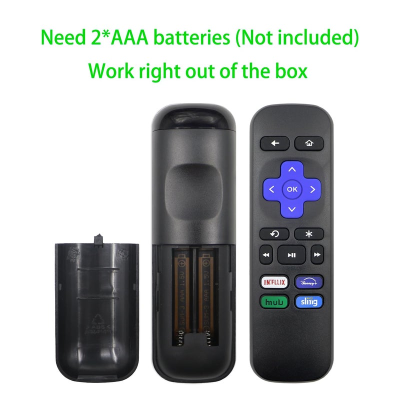 WSHAITE New Replacement Remote Control Compatible with Roku Express, for Roku Premiere, for Roku Box, for Roku Player, for Roku 1 2 3 4 (NOT for Stick and TV or Game) - Image 5