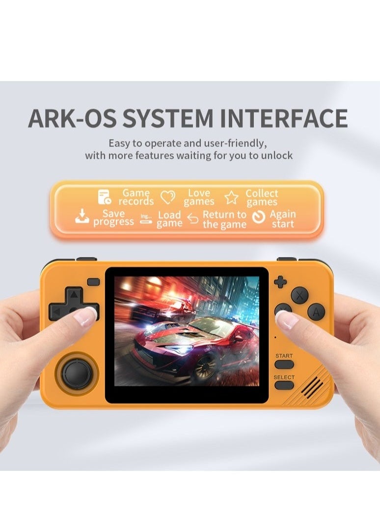 Powkiddy - POWKIDDY RGB10X Handheld Game Console 3.5 Inch IPS OCA full lamination Screen Retro Video Game Console Open Source Linux Game Player Support WiFi Bluetooth 10000+ Games Portable PSP(64G Black) - Image 1