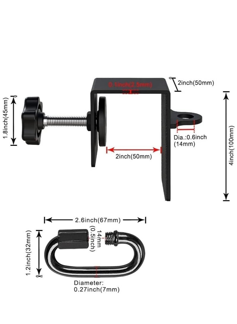 KASTWAVE Heavy Duty Door Anchor for Resistance Bands Suspension Training Sturdy Metal Construction Fit for Door Top Side and Bottom - Image 3