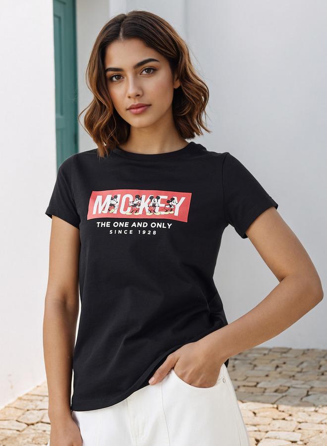 SP Characters Mickey Mouse Print T-shirt - Image 1