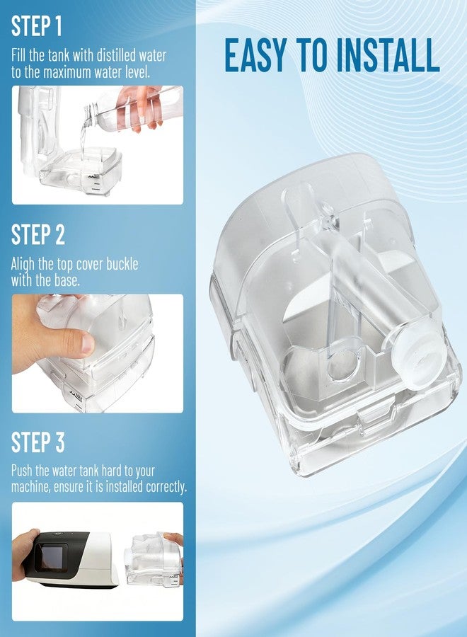 YONCOZY Water Chamber for AirSense 11 & AirCurve 11, Replacement Water Tank with 24 Packs AirSense 11 Filters, Reliable Seal & Easy Install S11 CPAP Supplies - Image 4