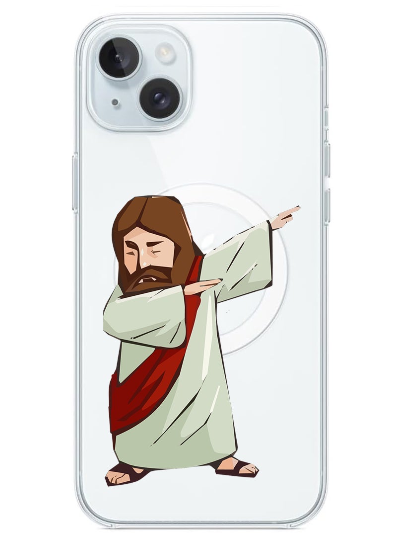 Theodor Magnetic Case for iPhone 15 Plus 6.7-inch Compatible with MagSafe Wireless Charging, Shockproof Phone Bumper Cover Christ - Image 1