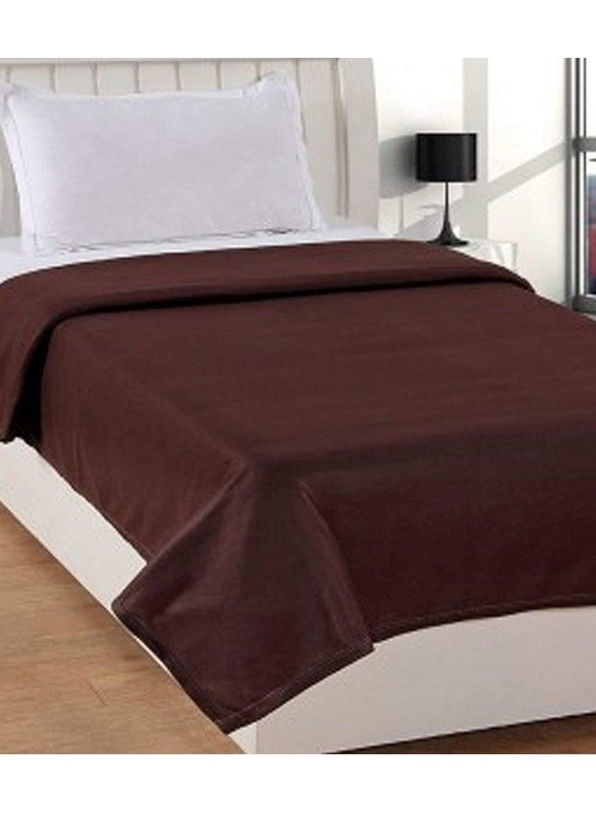 Goyal's Plain Fleece Single Bed All Season Blanket/Comforter/Dohar 250 Thread Count - 55x88 Inch, Blue, Brown, Maroon, Rust, Olive (Pack of 5) - Image 5