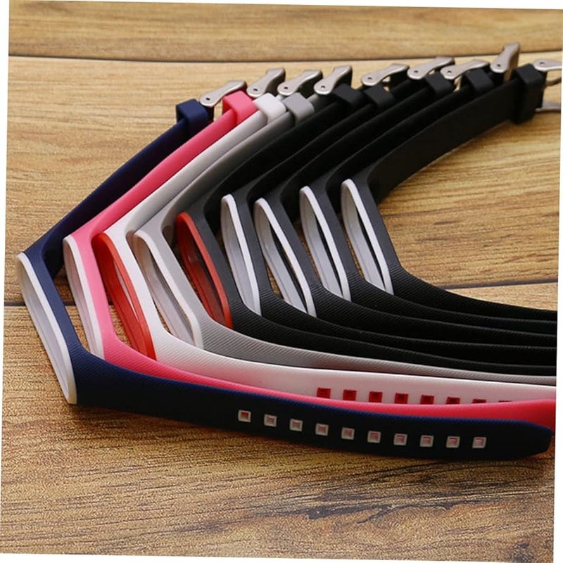 Light Grey Minimalist Watch Band Durable Two Tone Wrist Strap 2x25cm - Image 3