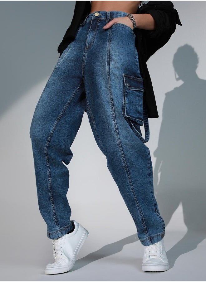 Hubberholme Mid Blue Jeans For Women  - Image 1