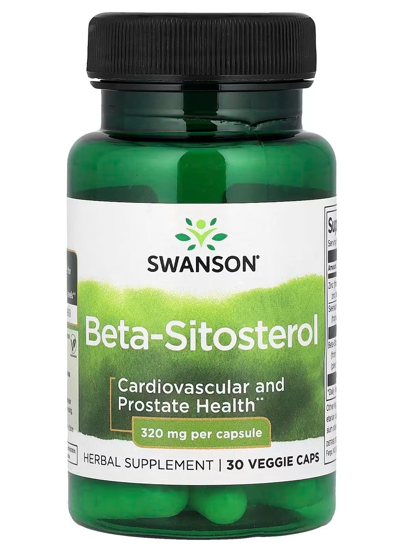 Swanson, Beta-Sitosterol, 30 Veggie Caps