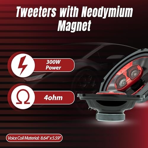 MB Quart XK2-169 6x9-Inch 300 Watt 2-Way Coaxial Speaker System for Premium Car Audio - Image 4