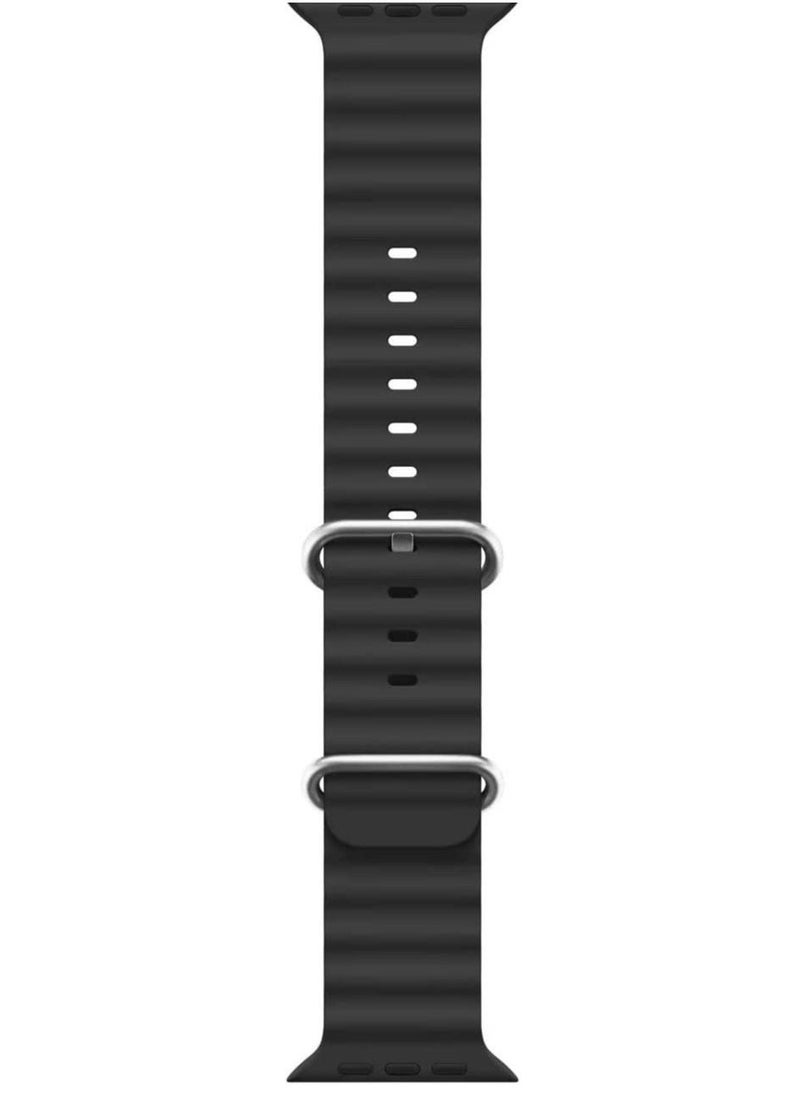 Generic - Sport New Silicone Band Compatible with Apple Watch Ultra Ocean 42/44/45/49mm Strap for iWatch Series Ultra 8 7 6 5 SE - Image 1