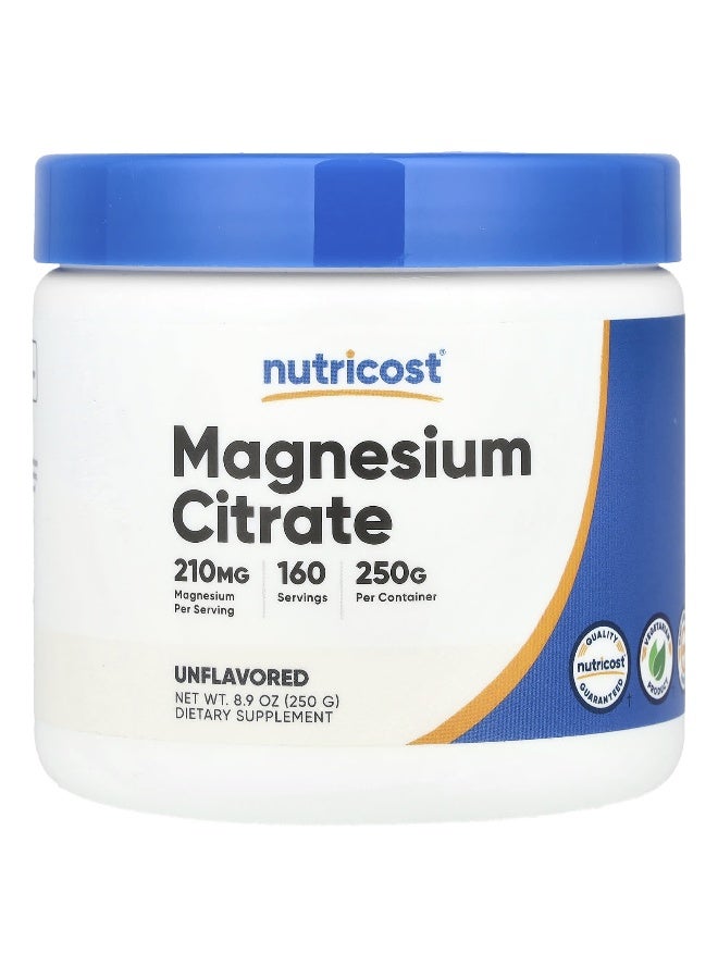 Nutricost, Magnesium Citrate, Unflavored, 8.9 oz (250 g) - Image 1