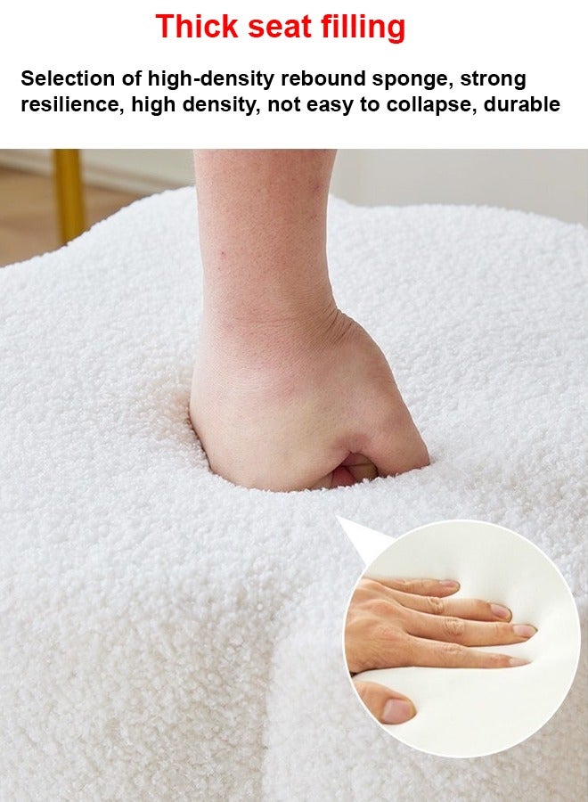 فاشون هوم 1-قطعة سحابة شكل مقعد أنيقة تصميم مضمد البراز الغرور كرسي الجلوس مقعد 45x45 سم - Image 5