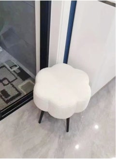 fashionhome 1-Piece Cloud Shape Seat Elegant Design Dresser Stool Vanity Stool Chair Sitting Bench 45x45 cm  - Image 3