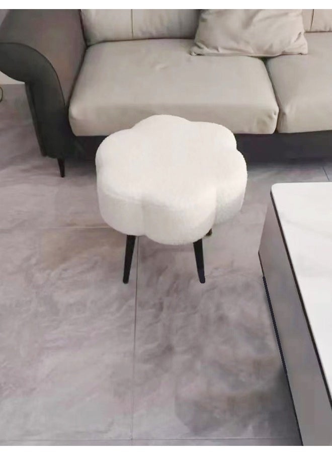 fashionhome 1-Piece Cloud Shape Seat Elegant Design Dresser Stool Vanity Stool Chair Sitting Bench 45x45 cm  - Image 2