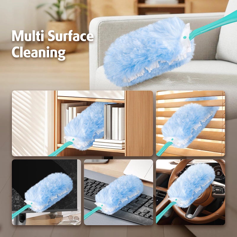 AIR U+ 60 Count 360 Dusters Refills Compatible with Swiffer Duster with 2 Upgrade Hands - Image 5