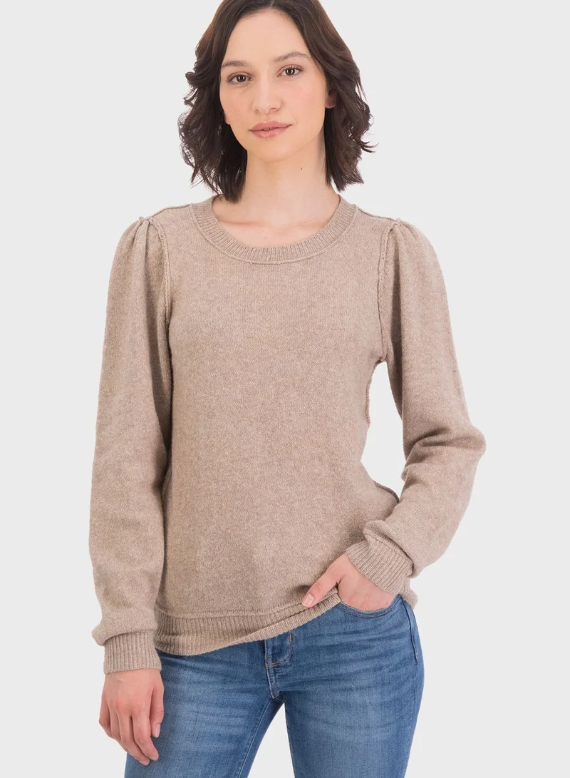Aerie Round Neck Knitted Sweater