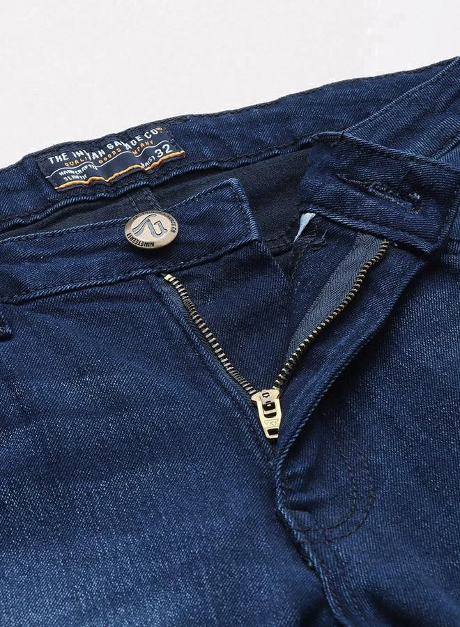 The Indian Garage Co  Men Straight Fit Faded Jeans for Men | Best Price UAE