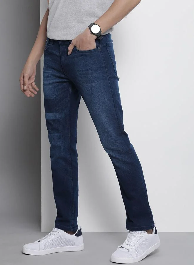 The Indian Garage Co  Men Straight Fit Faded Jeans for Men | Best Price UAE