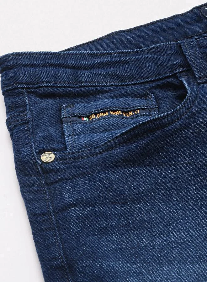 The Indian Garage Co  Men Straight Fit Faded Jeans for Men | Best Price UAE