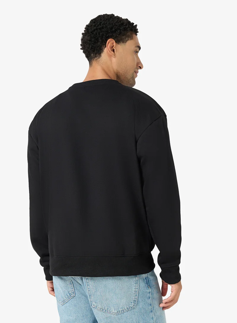 Seventy Five  Graphic Crew Neck Pullover Sweatshirt for Men | Best Price UAE