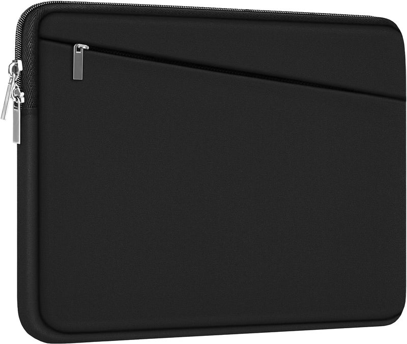 AREYLO Laptop Sleeve Case 13.3 Inch, Durable 14 Inch Laptop Case Computer Carrying Bag Protective Cover Compatible with 13 14 inch MacBook Pro, MacBook Air, Dell, HP, Lenovo, Notebook, Computer, Black - Image 1