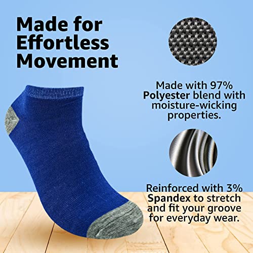 BRIGHT STAR Women's Low Cut Ankle Socks - 30-Pair | Soft & Comfortable Athletic Socks, Durable Polyester Blend, Machine Washable, Stylish Sock Pack for All Seasons (Size 9-11) - Image 4