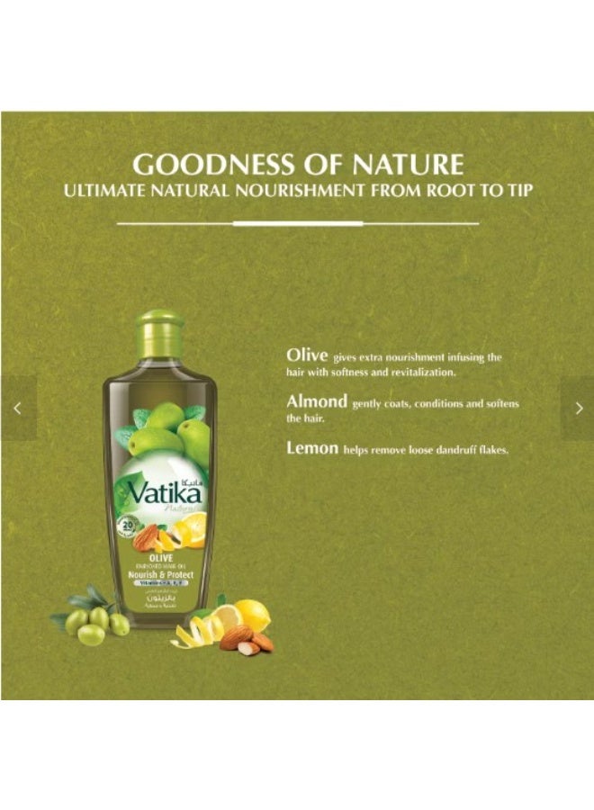 Vatika Naturals Olive Hair Oil, 200 ml - Image 1