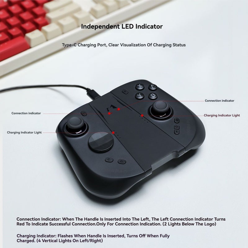 Mobapad M12-hd Charging Grip M-a21 Wired Charging Dock Stand for Split Game Controller, Black - Image 5