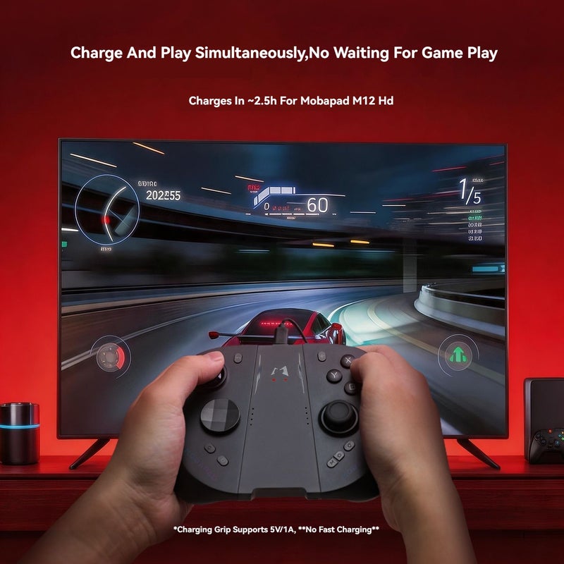 Mobapad M12-hd Charging Grip M-a21 Wired Charging Dock Stand for Split Game Controller, Black - Image 3